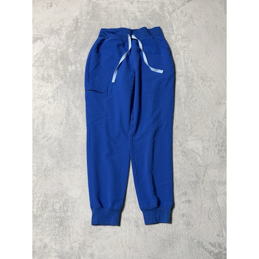 FIGS HW Zamora Jogger Scrub Pants Women's Small Petite Royal Blue S/P